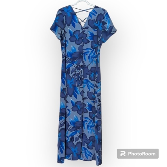 Penman’s Blue Vintage Floral Button Down Short Sleeved Size Small - Picture 8 of 11